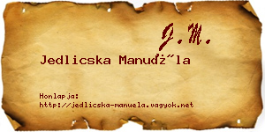 Jedlicska Manuéla névjegykártya
